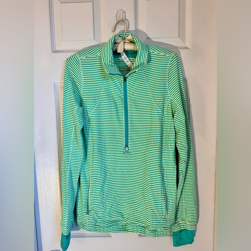 Lululemon Run Forthright Half Zip Bali Breeze